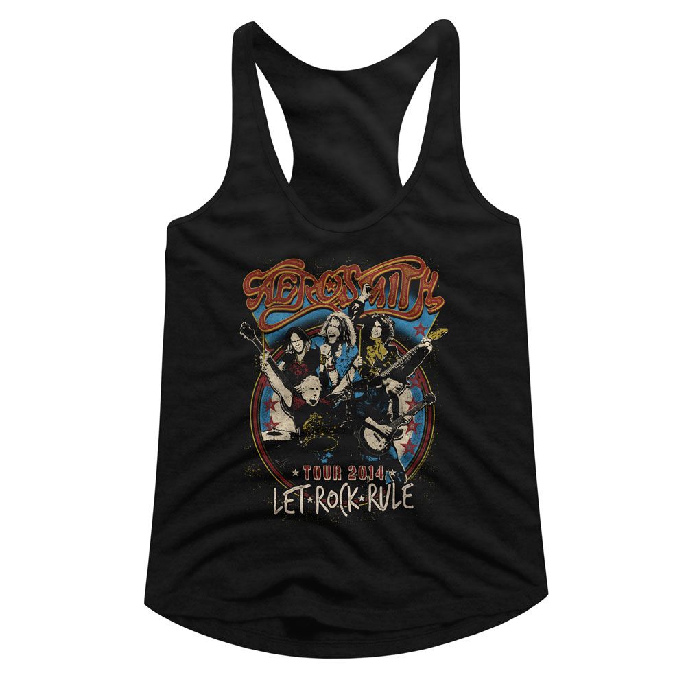 Aerosmith Let Rock Rule Official Ladies Racerback Shirt