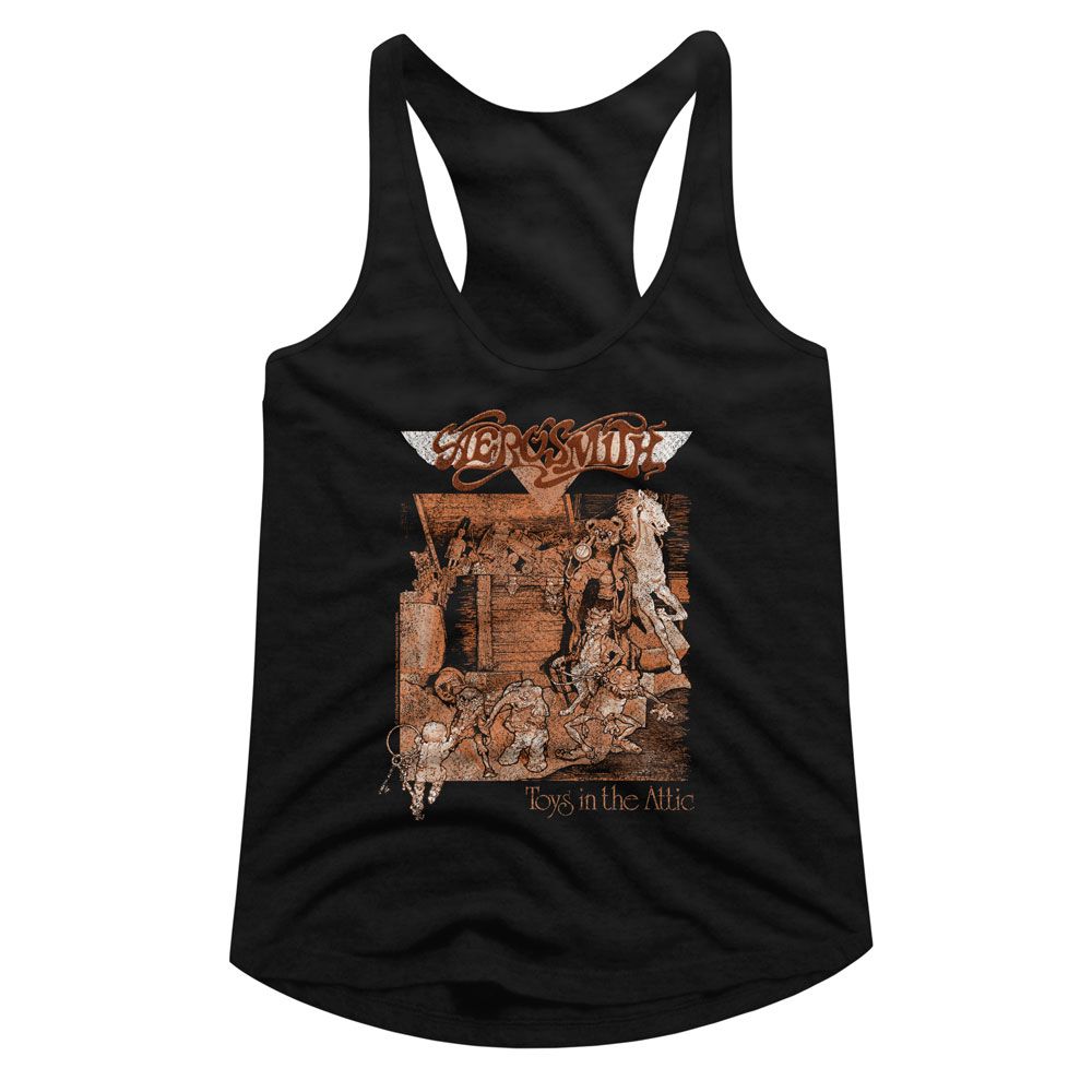Aerosmith Toys Album Cover Official Ladies Racerback Shirt