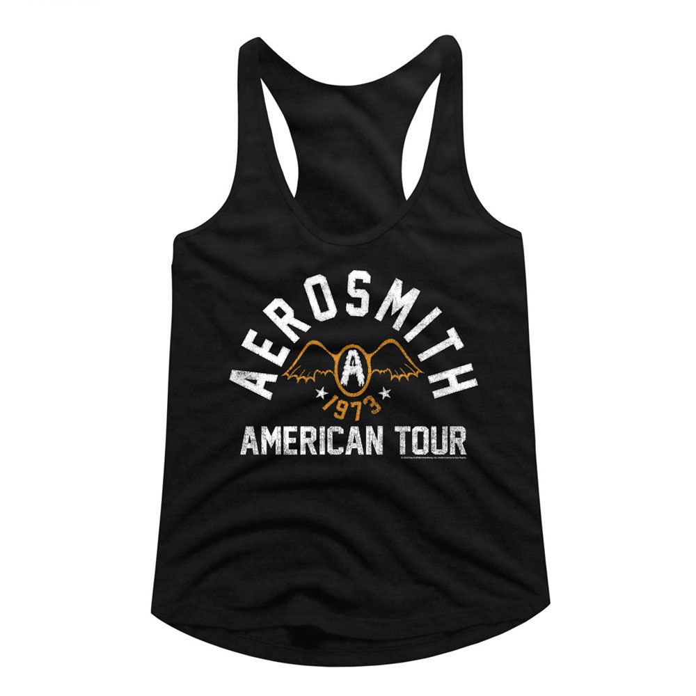 Aerosmith 1973 Tour Official Ladies Racerback Shirt