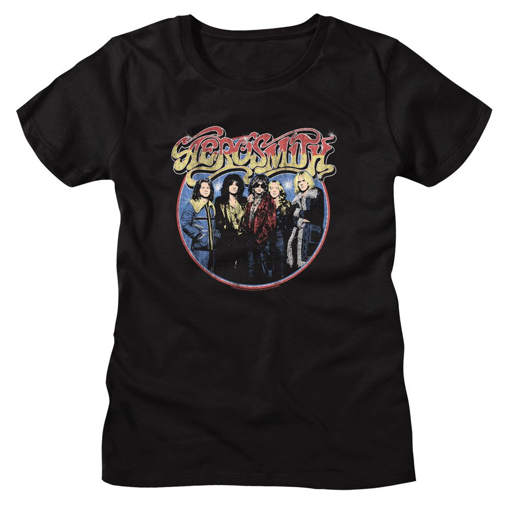 Aerosmith Circle Official Ladies T-Shirt