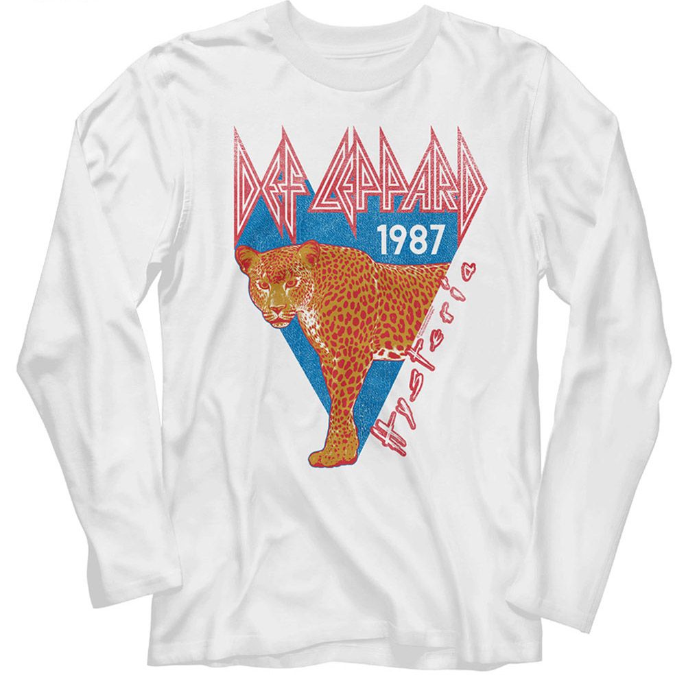 Def Leppard Half Leopard Official LS T-shirt