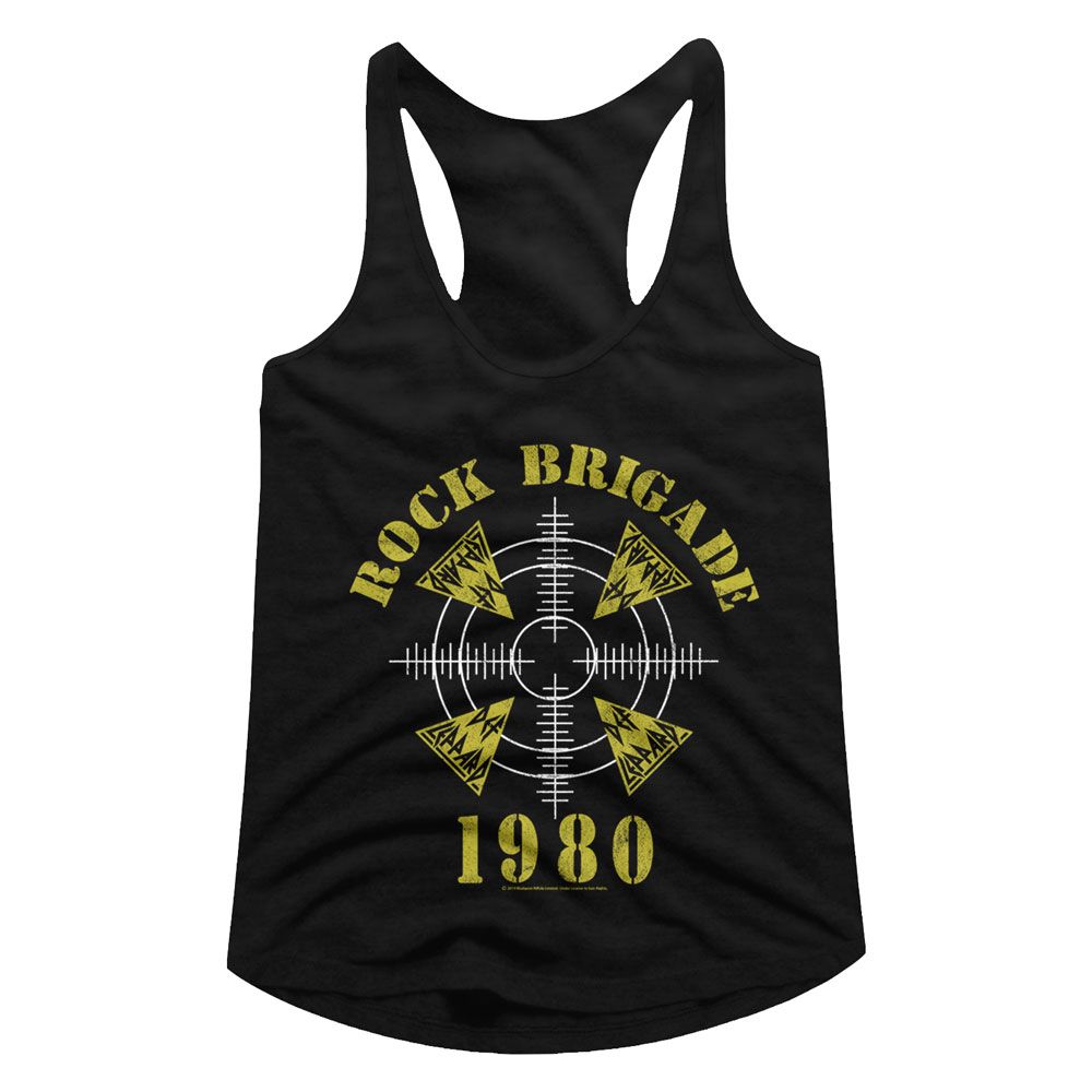 Def Leppard Rock Brigade Official Ladies Racerback Shirt