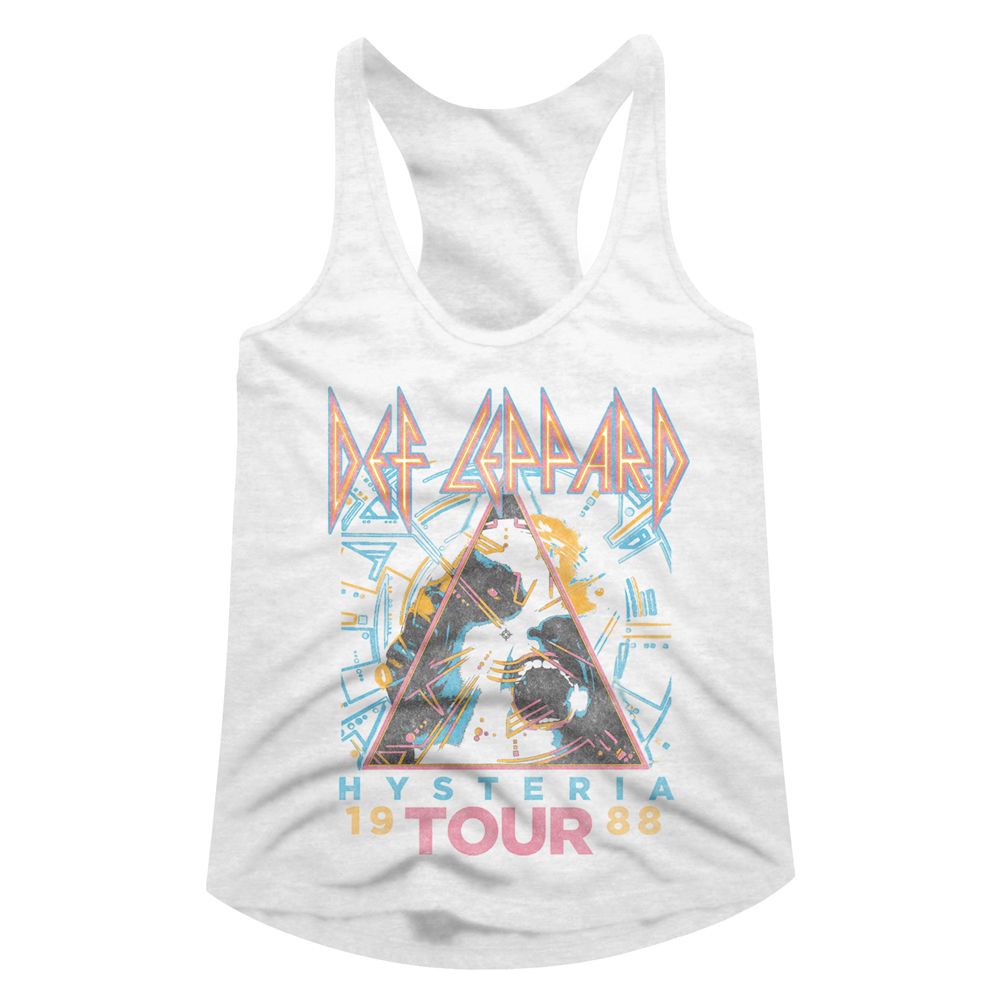 Def Leppard Hysteria 88 Official Ladies Racerback Shirt