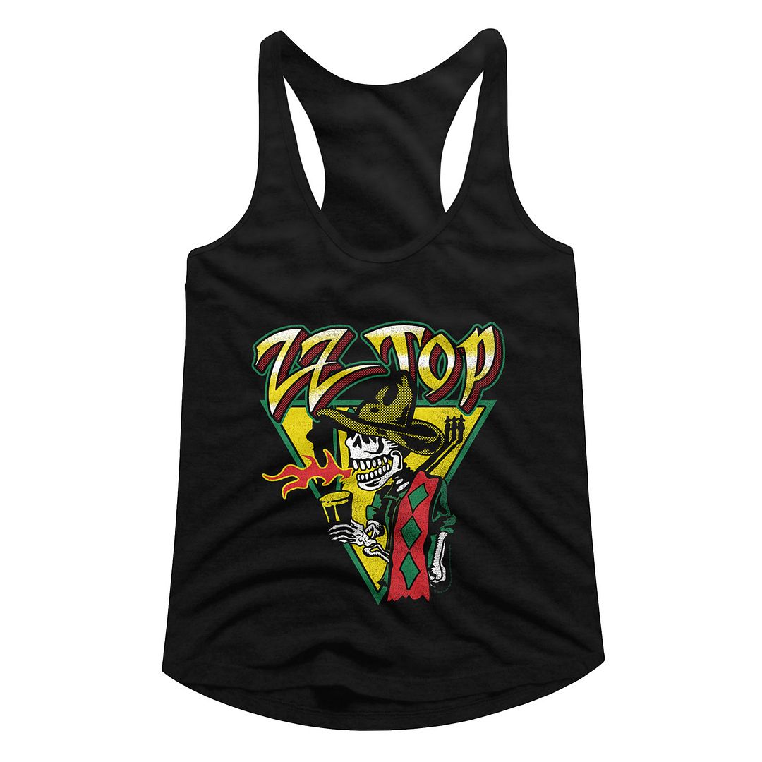 ZZ Top Di De Los Mescalera Official Ladies Racerback Shirt