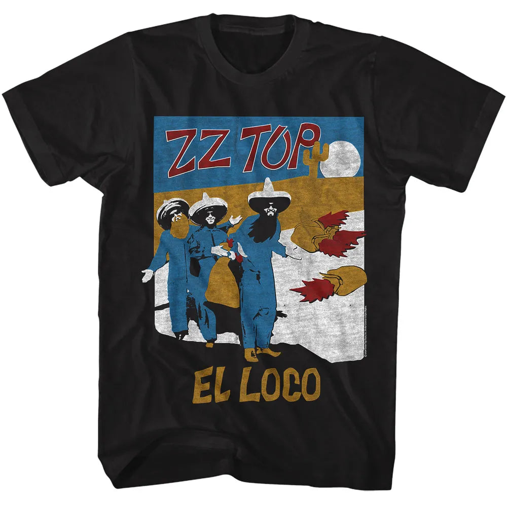 ZZ Top El Loco Official T-shirt