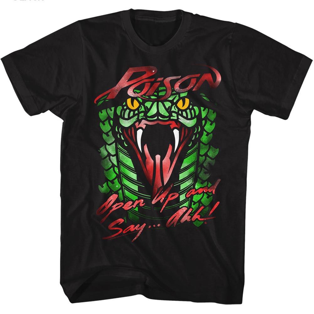 Poison Poison Snake Open Up T-shirt