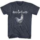 Alice In Chains Rooster Official Heather T-Shirt