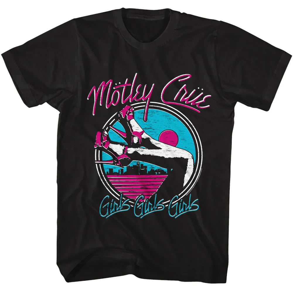 Motley Crue Girls Legs Official T-Shirt