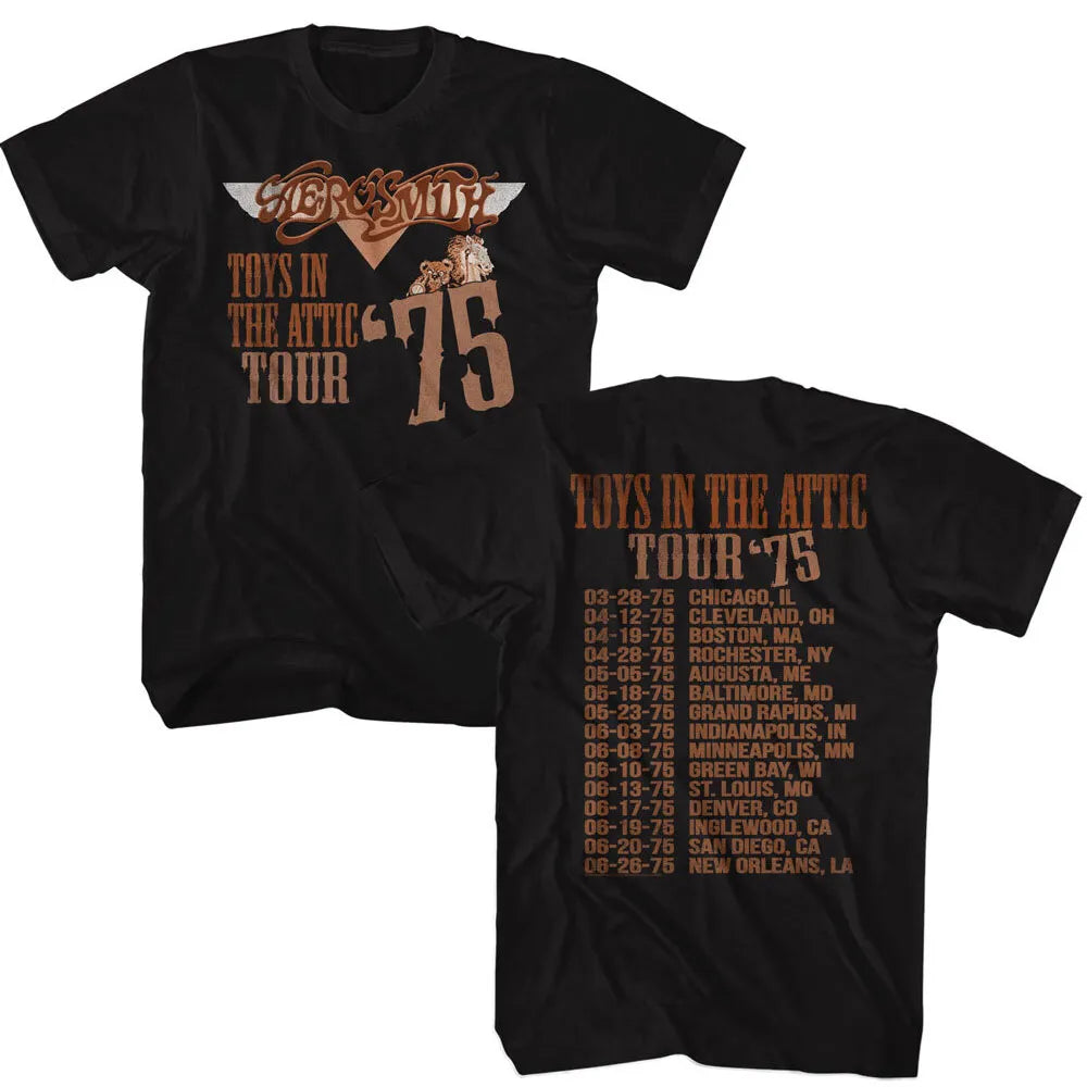 Aerosmith Toys In The Attic Tour 75 Official T-Shirt
