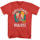 Beavis And Butthead Christmas Rules Official Heather T-Shirt