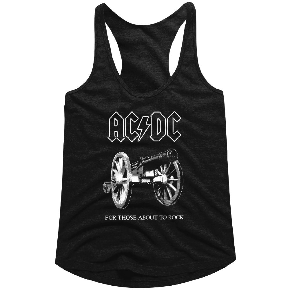 AC/DC About To Rock Official Ladies Racerback Shirt