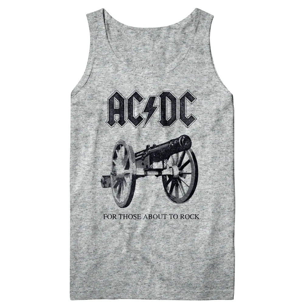 AC/DC About To Rock Again Heather Mens Tank