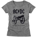 AC/DC About To Rock Official Ladies Heather T-Shirt