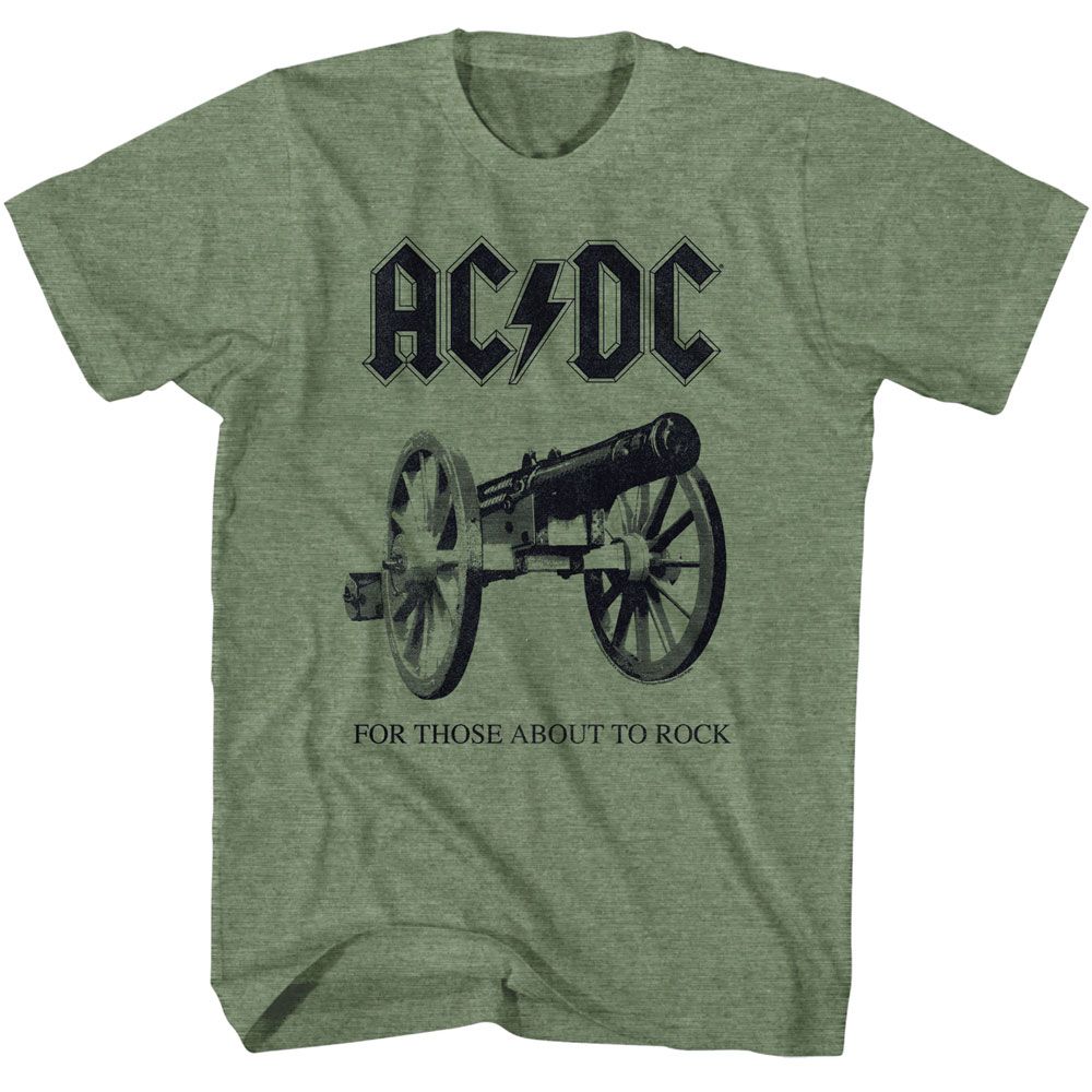 AC/DC About To Rock Official Heather T-Shirt Small *Sale