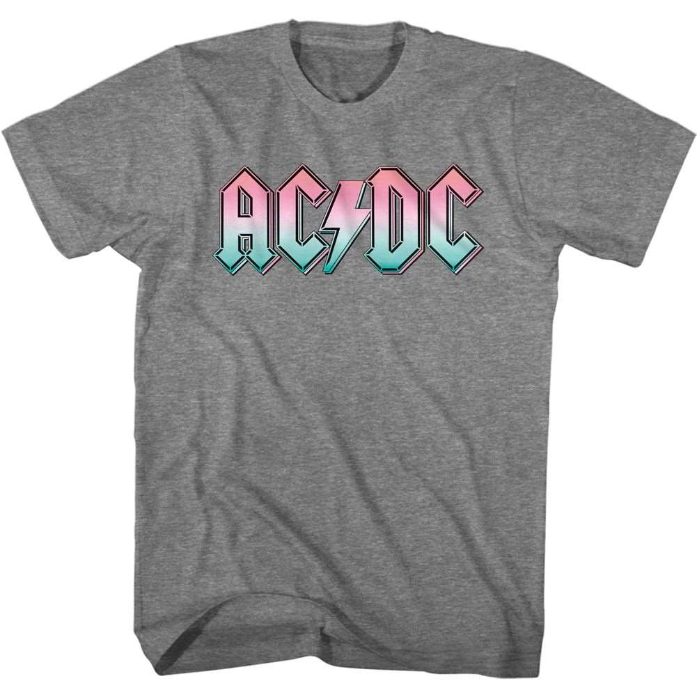 AC/DC Pastel Gradient Official Heather T-Shirt