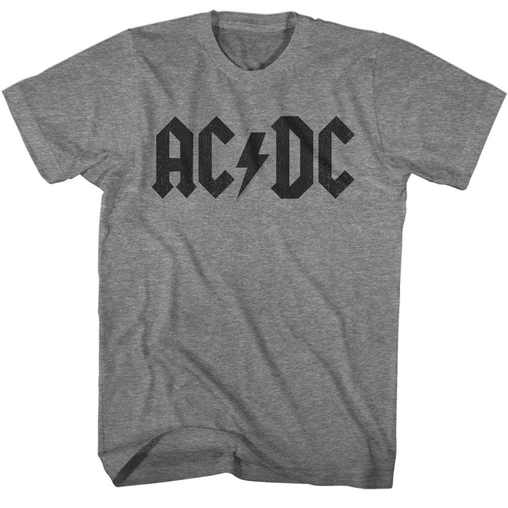 AC/DC Dark Logo Official Heather T-Shirt Large *Sale