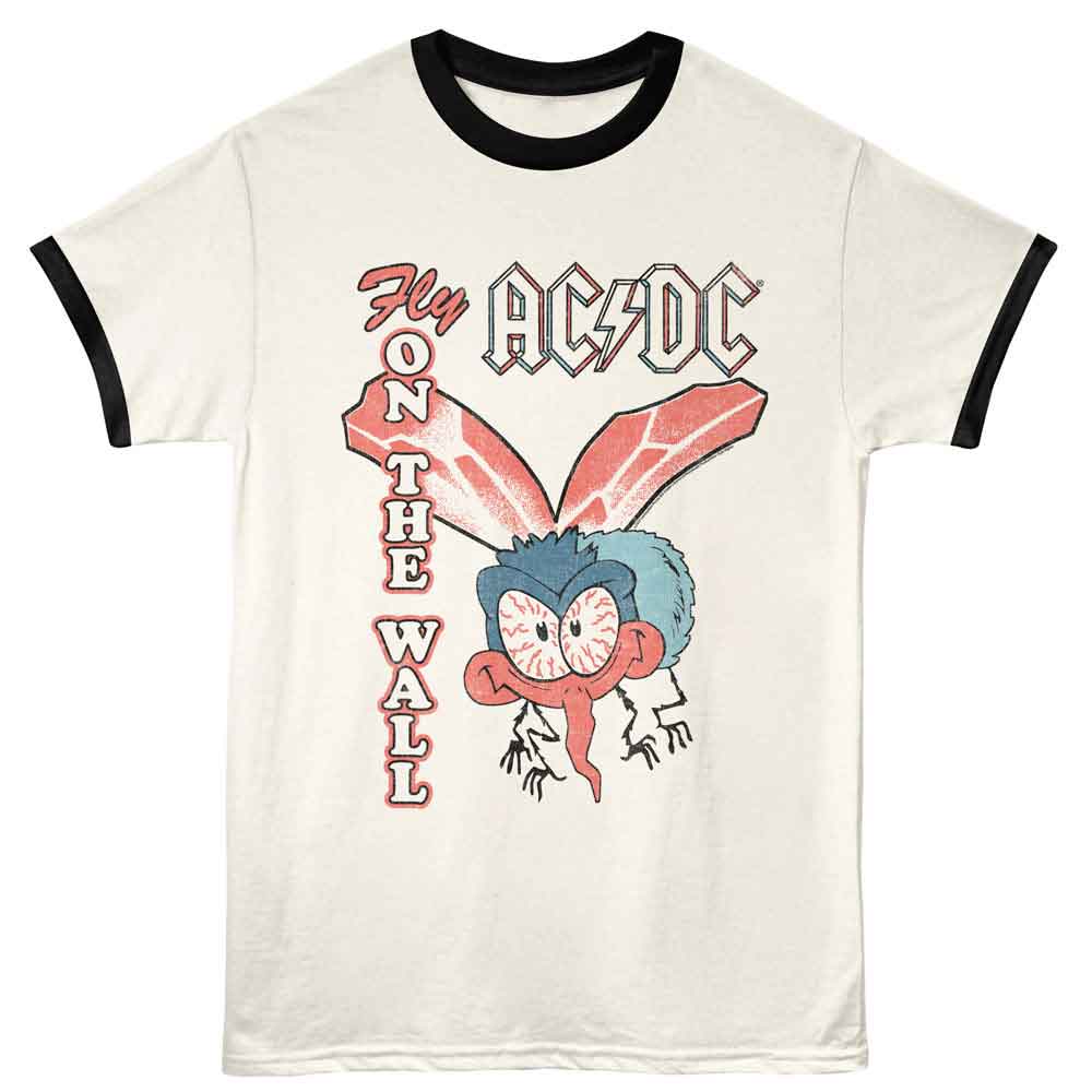 AC/DC Fly On The Wall Official Ringer T-Shirt