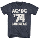 AC/DC '74 Jailbreak Heather T-Shirt