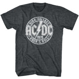AC/DC High Voltage Rock 'N Roll Black Heather T-Shirt