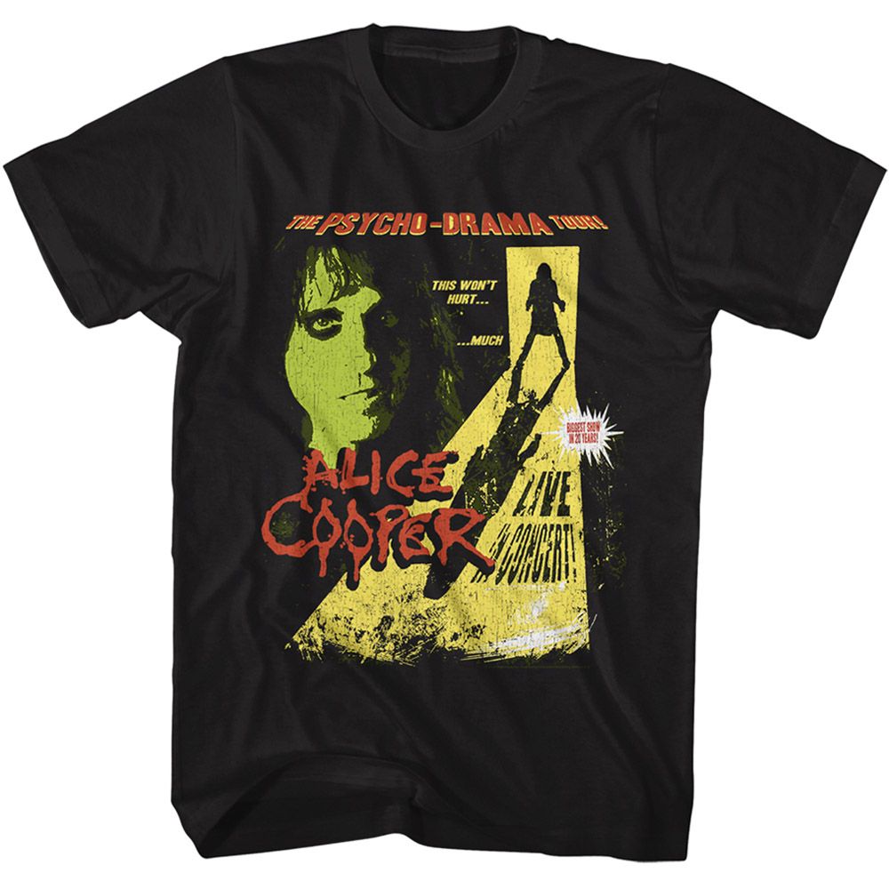 Alice Cooper Psycho Drama Tour Official T-Shirt