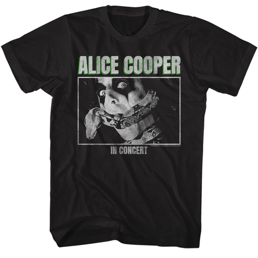 Alice Cooper In Concert Snake Official T-Shirt