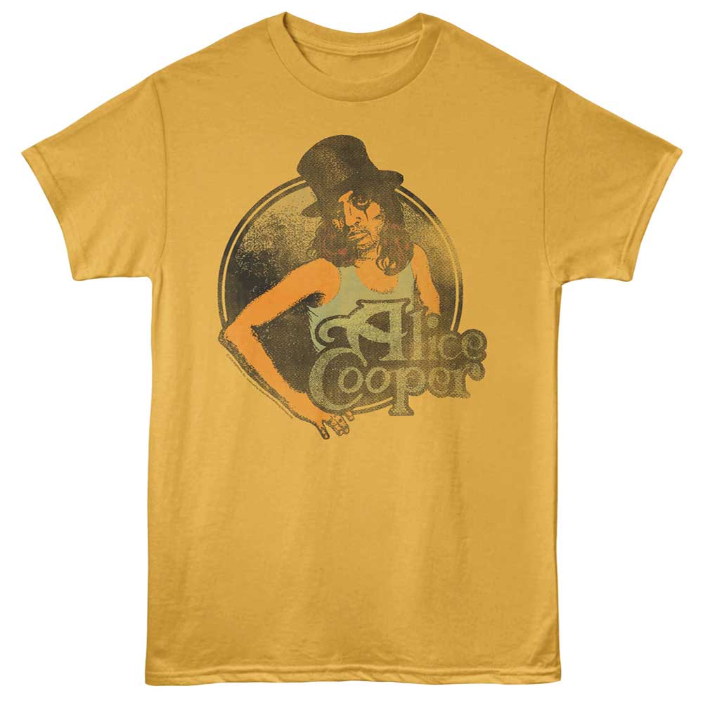 Alice Cooper Vintage Tophat Official T-Shirt