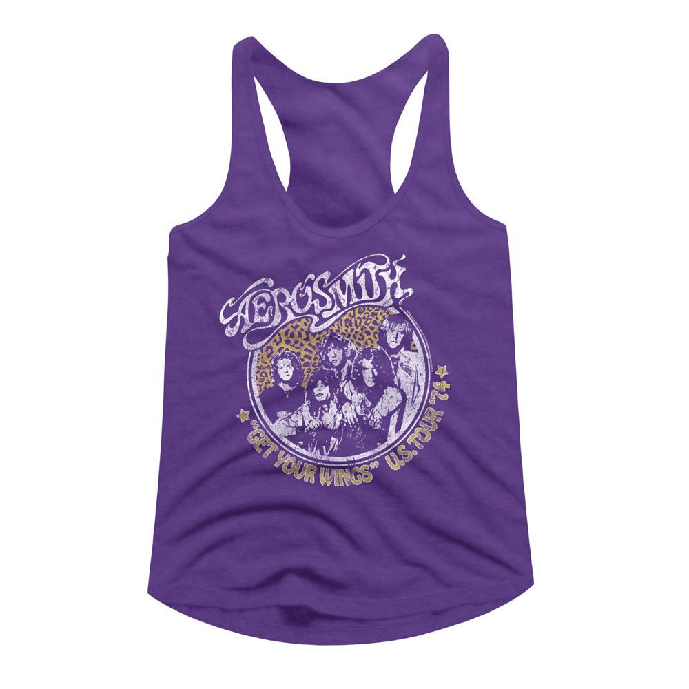 Aerosmith Get Your Wings Official Ladies Racerback Shirt