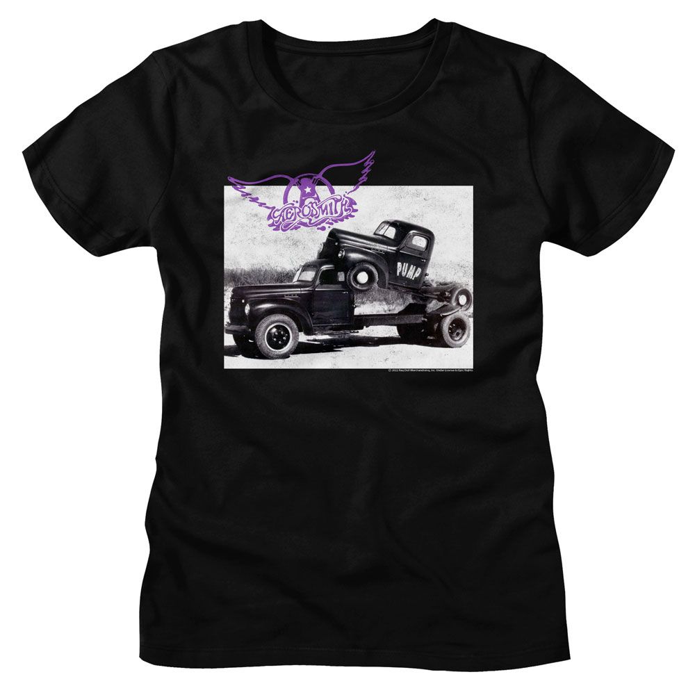 Aerosmith Pump Purple Official Ladies T-Shirt