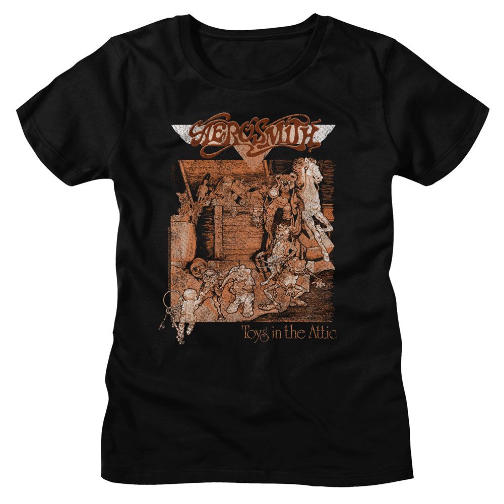 Aerosmith Toys Album Cover Official Ladies T-Shirt