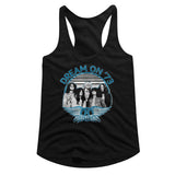 Aerosmith Dream On Blue And White Official Ladies Racerback Shirt