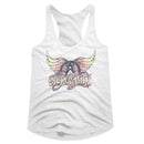 Aerosmith Faded Pinks Official Ladies Racerback Shirt