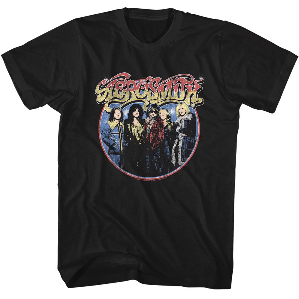 Aerosmith Circle Band Official T-Shirt
