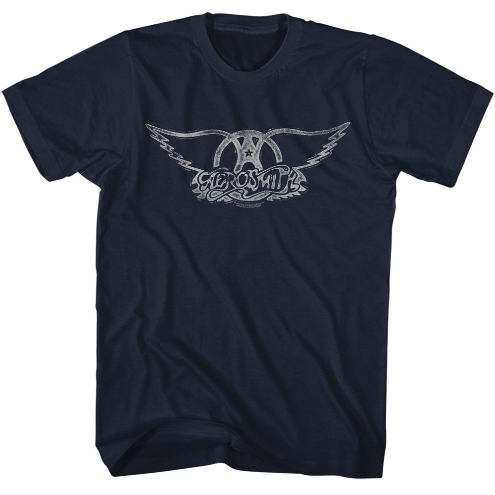 Aerosmith Wings Logo Light Official T-Shirt Large *Sale