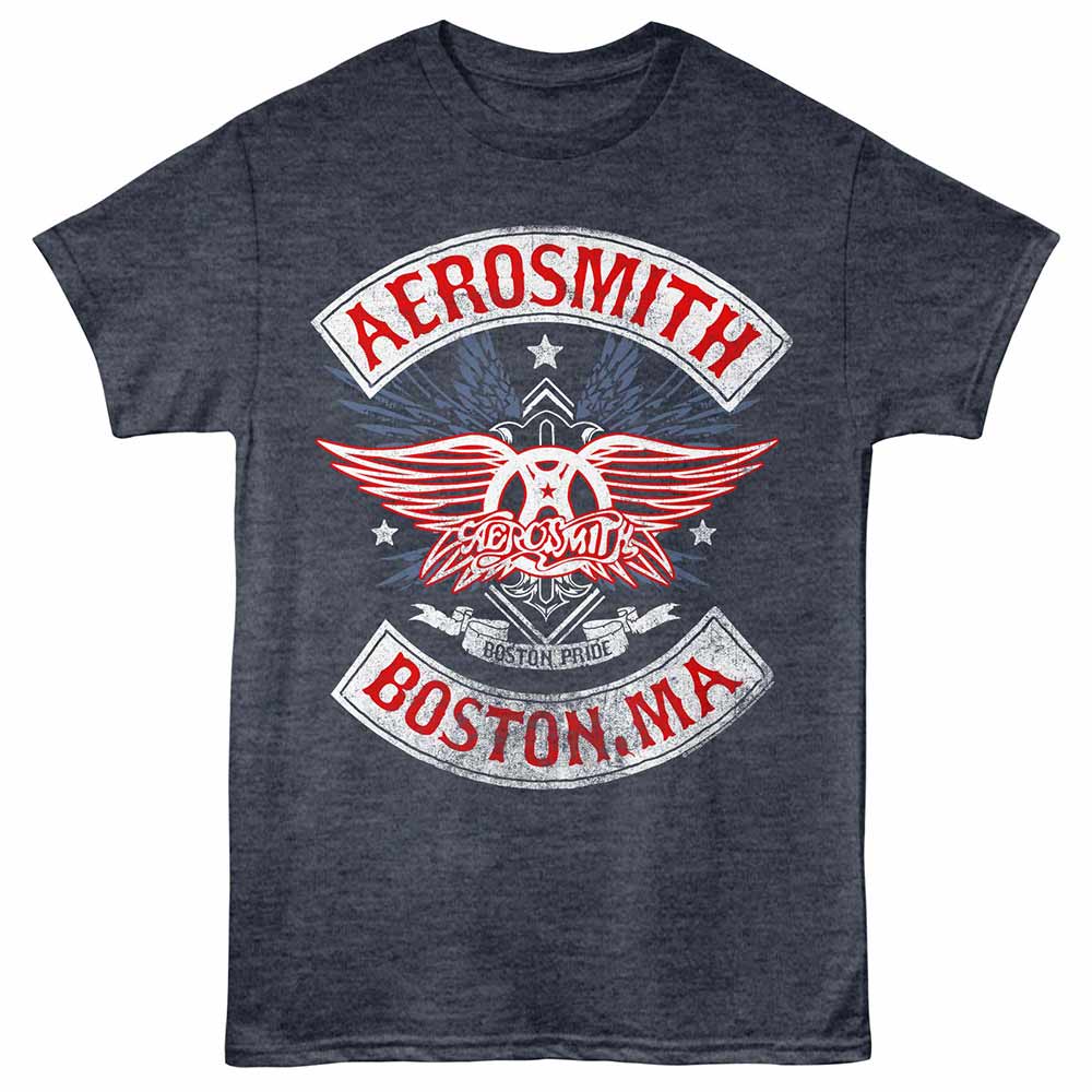 Aerosmith Boston Official Heather T-Shirt