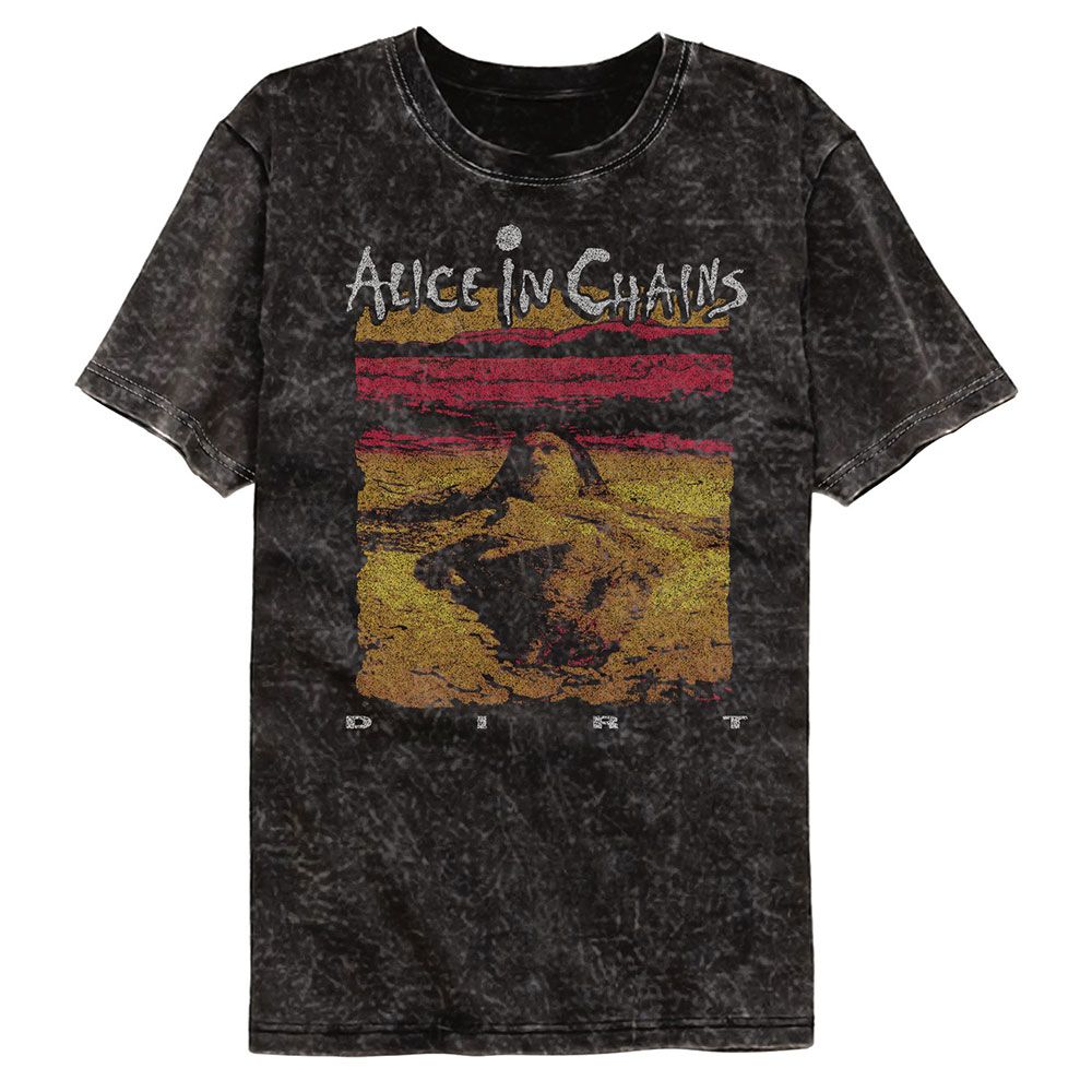 Alice In Chains Dirt Album Art Official Mineral Washed T-Shirt