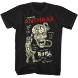 Anthrax Live At Ritz Official T-Shirt Small *Sale