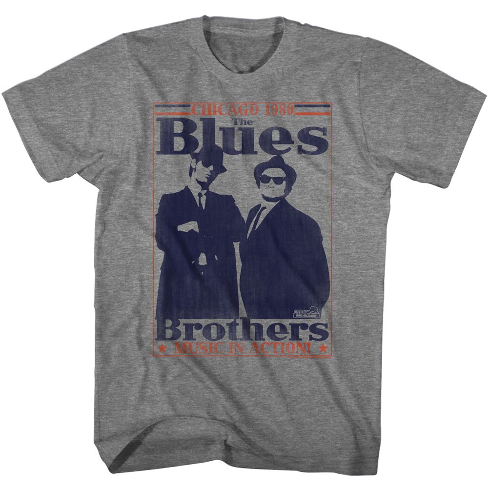 The Blues Brothers World Class Official Heather T-Shirt