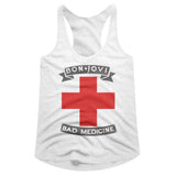 Bon Jovi Bad Medicine Official Ladies Racerback Shirt