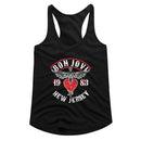 Bon Jovi NJ38 Official Ladies Racerback Shirt