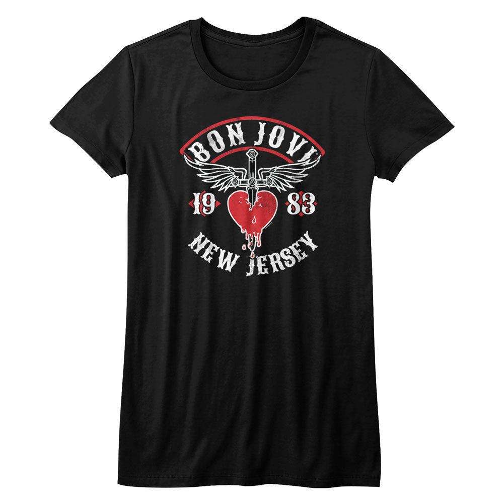 Bon Jovi NJ38 Official Ladies T-Shirt