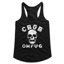 CBGB Skull Official Ladies Racerback Shirt