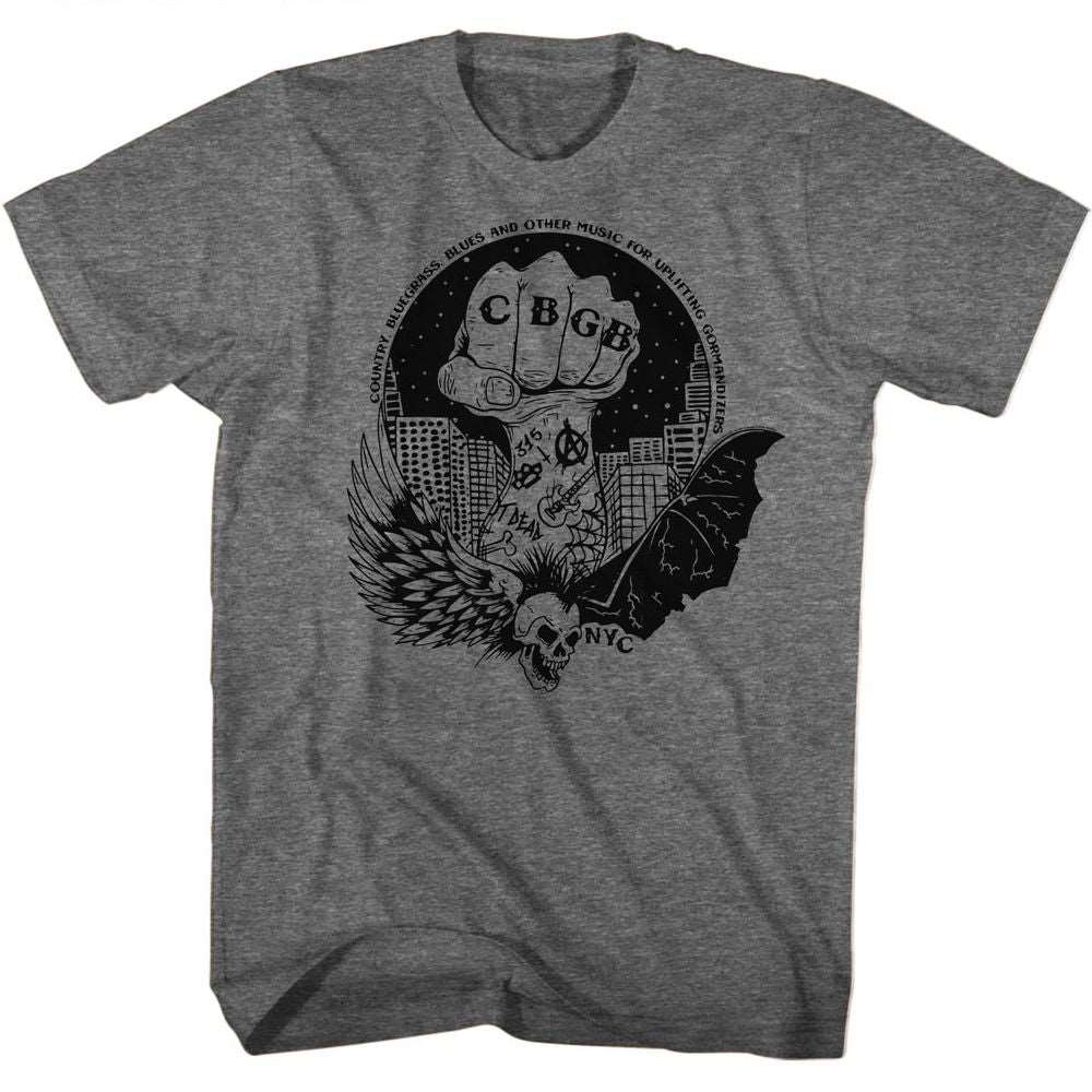 CBGB NYC Fist Heather T-Shirt