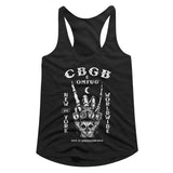 CBGB NY Worldwide Official Ladies Racerback Shirt