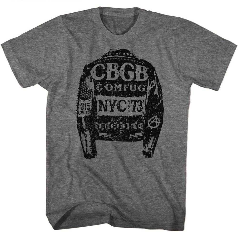 CBGB Jacket Official  Heather T-Shirt