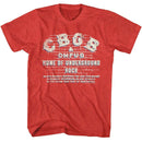 CBGB Logo On The Wall Heather T-Shirt
