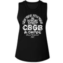 CBGB Logo And Address Official Ladies Muscle Tank