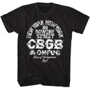 CBGB Logo And Address Official T-Shirt