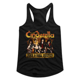 Cinderella Rock N Roll Forever Full Band Official Ladies Racerback Shirt