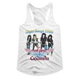 Cinderella Night Songs 1986 Official Ladies Racerback Shirt