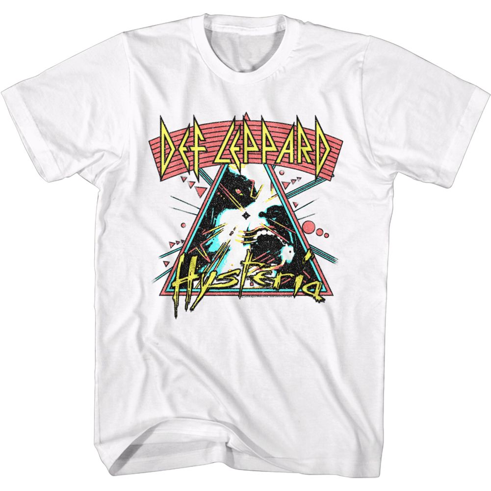 Def Leppard Hysteria Arched Lines Official T-Shirt